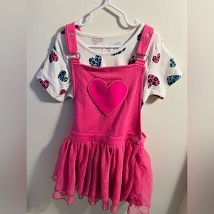 365 girls dress/overalls with shirt